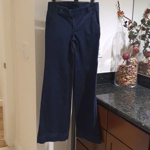 Tory Burch Flare Jeans Womens Size 27 Black Mid Rise Stretch Denim Bell Bottom